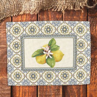 Capri citromos mediterrán tányéralátét 