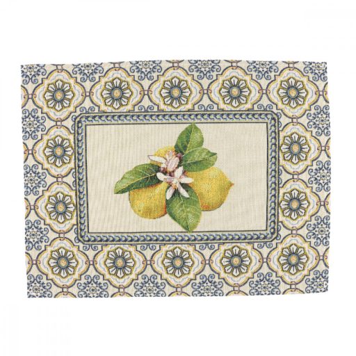 Capri citromos mediterrán tányéralátét 