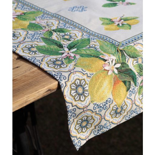 Capri citromos mediterrán asztalterítő, 96x100 cm