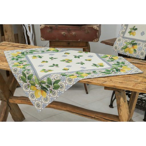 Capri citromos mediterrán asztalterítő, 96x100 cm