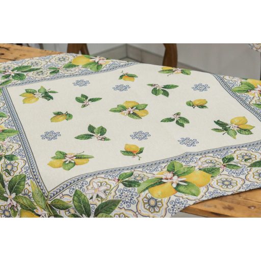 Capri citromos mediterrán asztalterítő, 96x100 cm