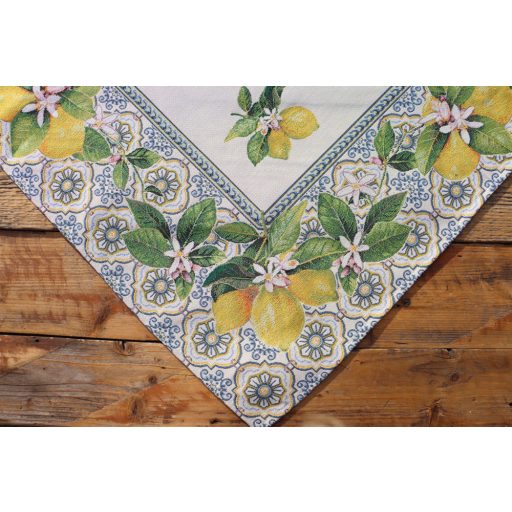 Capri citromos mediterrán asztalterítő, 96x100 cm