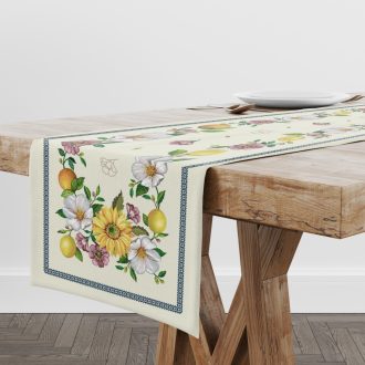 Napraforgós, citromos asztali futó, 44x140 cm