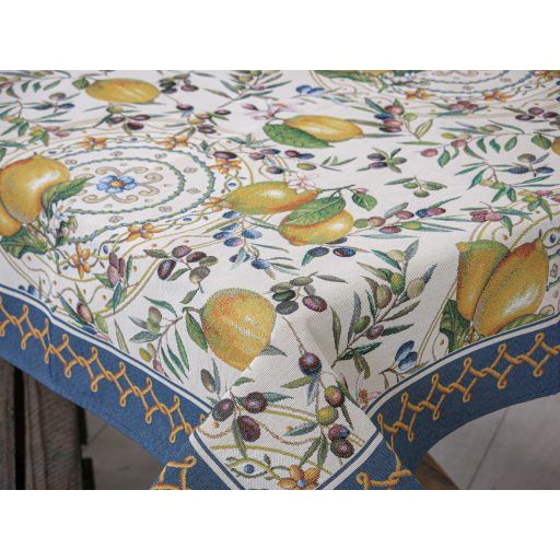 Positano citromos, olivás asztalterítő, 96x100 cm