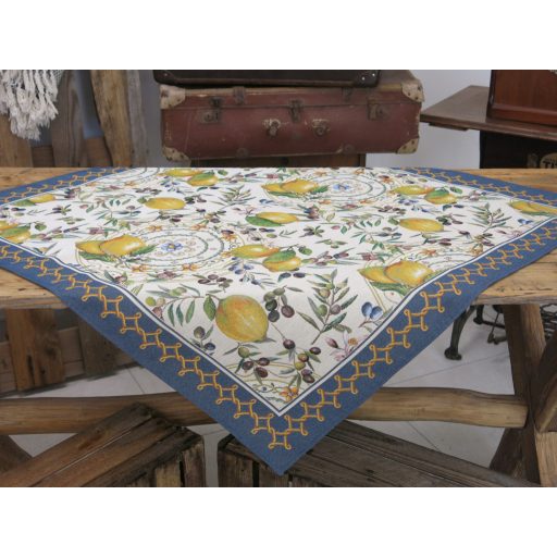 Positano citromos, olivás asztalterítő, 96x100 cm