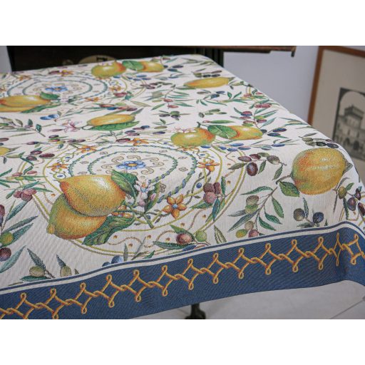 Positano citromos, olivás asztalterítő, 96x100 cm