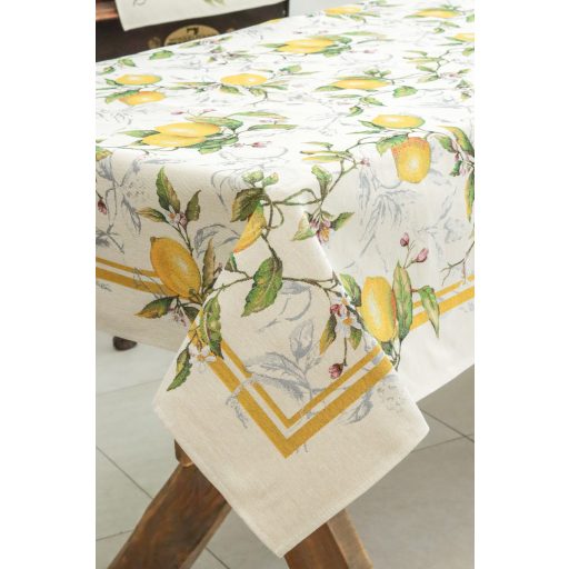Palermo citromos, mediterrán asztalterítő, 137x180 cm