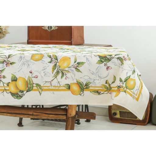 Palermo citromos mediterrán asztalterítő, 137x240 cm