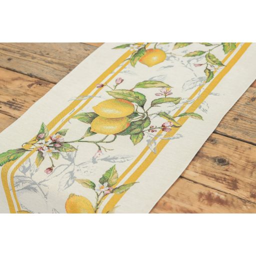 Palermo citromos, mediterrán asztali futó, 37x100 cm