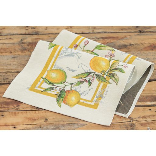 Palermo citromos, mediterrán asztali futó, 37x100 cm