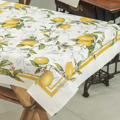 Palermo citromos, mediterrán asztalterítő, 96x100 cm