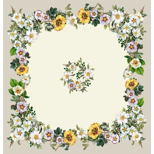 Árvácska virágos asztalterítő, 96x100 cm