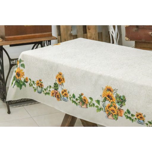 Napraforgós asztalterítő, 137x180 cm