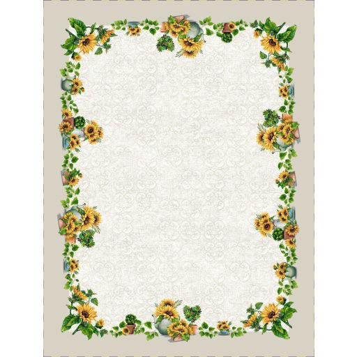 Napraforgós asztalterítő, 137x180 cm