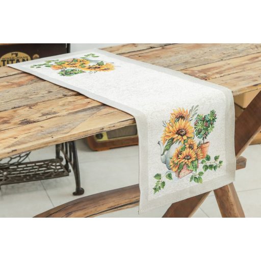 Napraforgós asztali futó, 44x140 cm