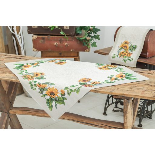 Napraforgós asztalterítő, 96x100 cm