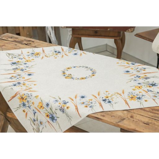 Búzavirágos asztalterítő, 96x100 cm 