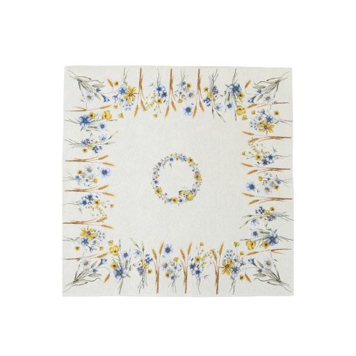 Búzavirágos asztalterítő, 96x100 cm 