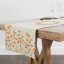 Apró, sárga virágos asztali futó, 44x140 cm