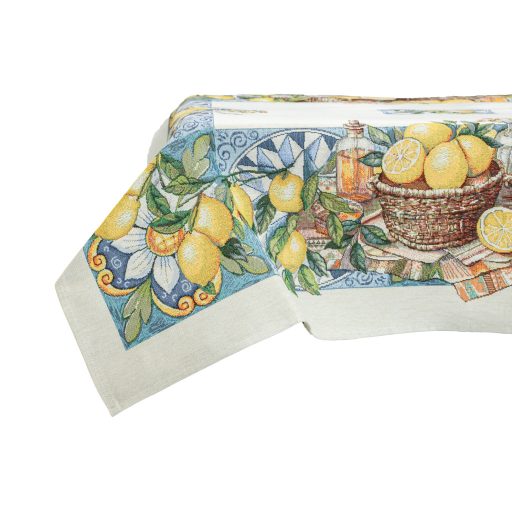 Lemon art mediterrán citromos asztalterítő, 96x100 cm