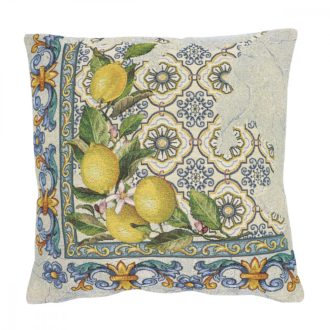   Capri 2 (tört mintás) citromos, mediterrán díszpárna huzat