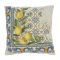 Capri 2 (tört mintás) citromos, mediterrán díszpárna huzat