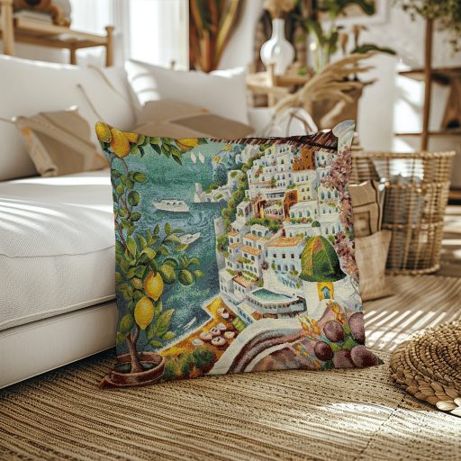 Sorrento citromos mediterrán díszpárna huzat