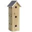 Fa madárház verebeknek, cink tetővel, 51 cm