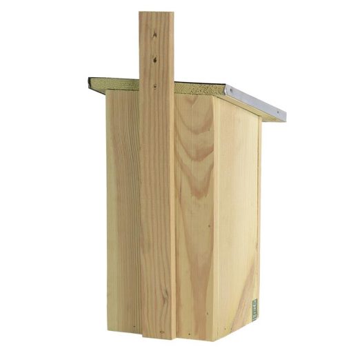 Fészkelő fa madárház, cink tetővel, 39 cm