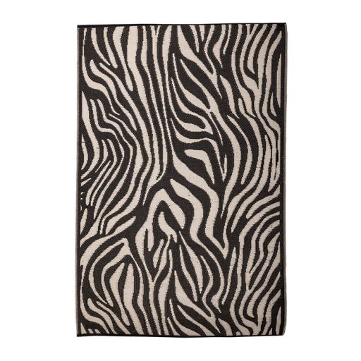 Zebra mintás kétoldalú kültéri szőnyeg, 242 x 150 cm