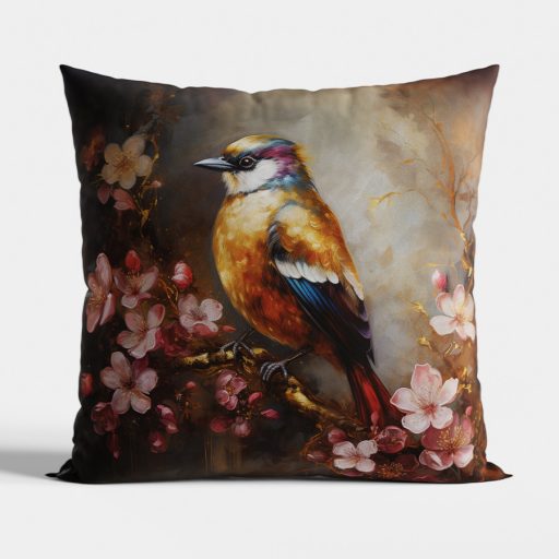 Lucy, madaras, bársony díszpárna huzat töltettel, 40 x 40 cm