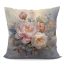 Mona virágos bársony díszpárna töltettel