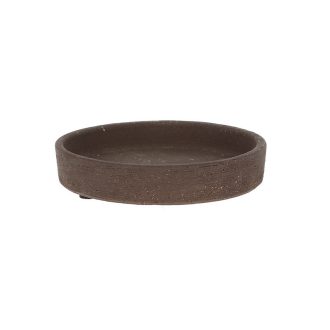   Terrakotta virágcserép alátét, sötétbarna, 12 cm átmérőjű