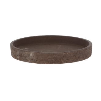   Terrakotta virágcserép alátét, sötétbarna, 25 cm átmérőjű