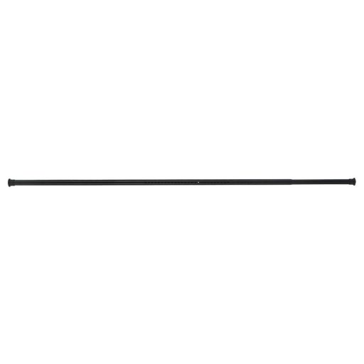 Felszerelhető teleszkópos dekorációs rúd, fekete, 108-216 cm