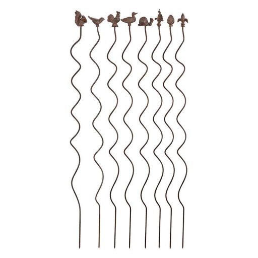 Öntöttvas növénytámasztó pálca, mókus, 125 cm