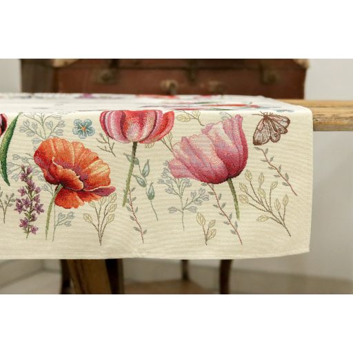 Tulipános kert asztalterítő, 96x100 cm