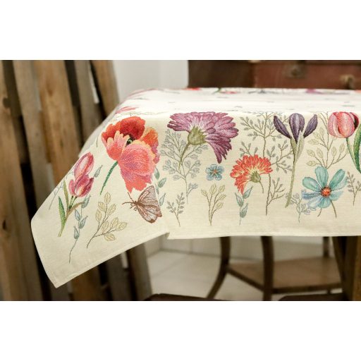 Tulipános kert asztalterítő, 96x100 cm