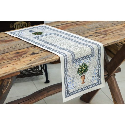 Toszkán kert asztali futó, 44x140 cm