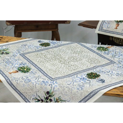 Toszkán kert asztalterítő, 96x100 cm