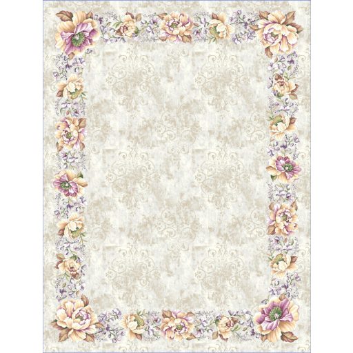 Viola, halvány bézs asztalterítő, 137x180 cm