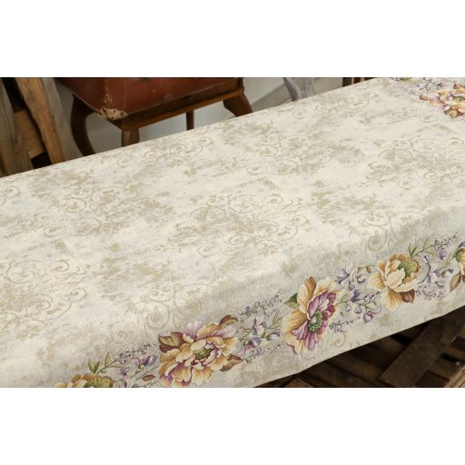 Viola, halvány bézs asztalterítő, 137x180 cm