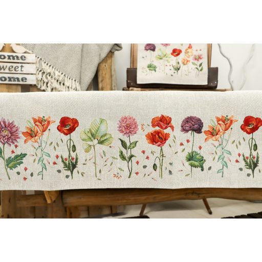 Virágzó kert asztalterítő, 137x180 cm