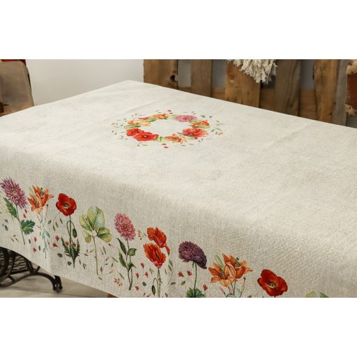 Virágzó kert asztalterítő, 137x180 cm
