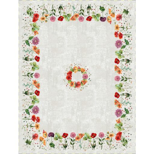 Virágzó kert asztalterítő, 137x180 cm