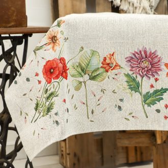 Virágzó kert asztalterítő, 137x240 cm