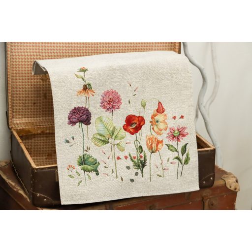 Virágzó kert asztali futó, 37x100 cm