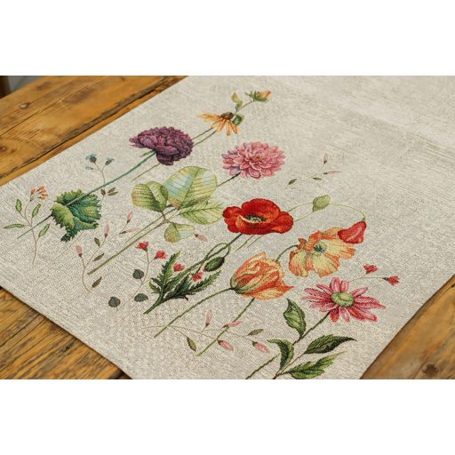 Virágzó kert asztali futó, 44x140 cm