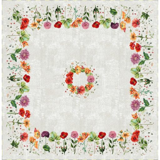 Virágzó kert asztalterítő, 96x100 cm