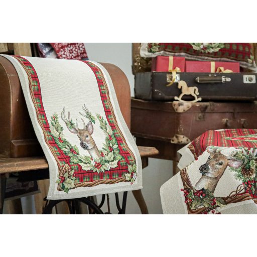 Harmony szarvasos asztali futó, 44x140 cm, lurex nélkül